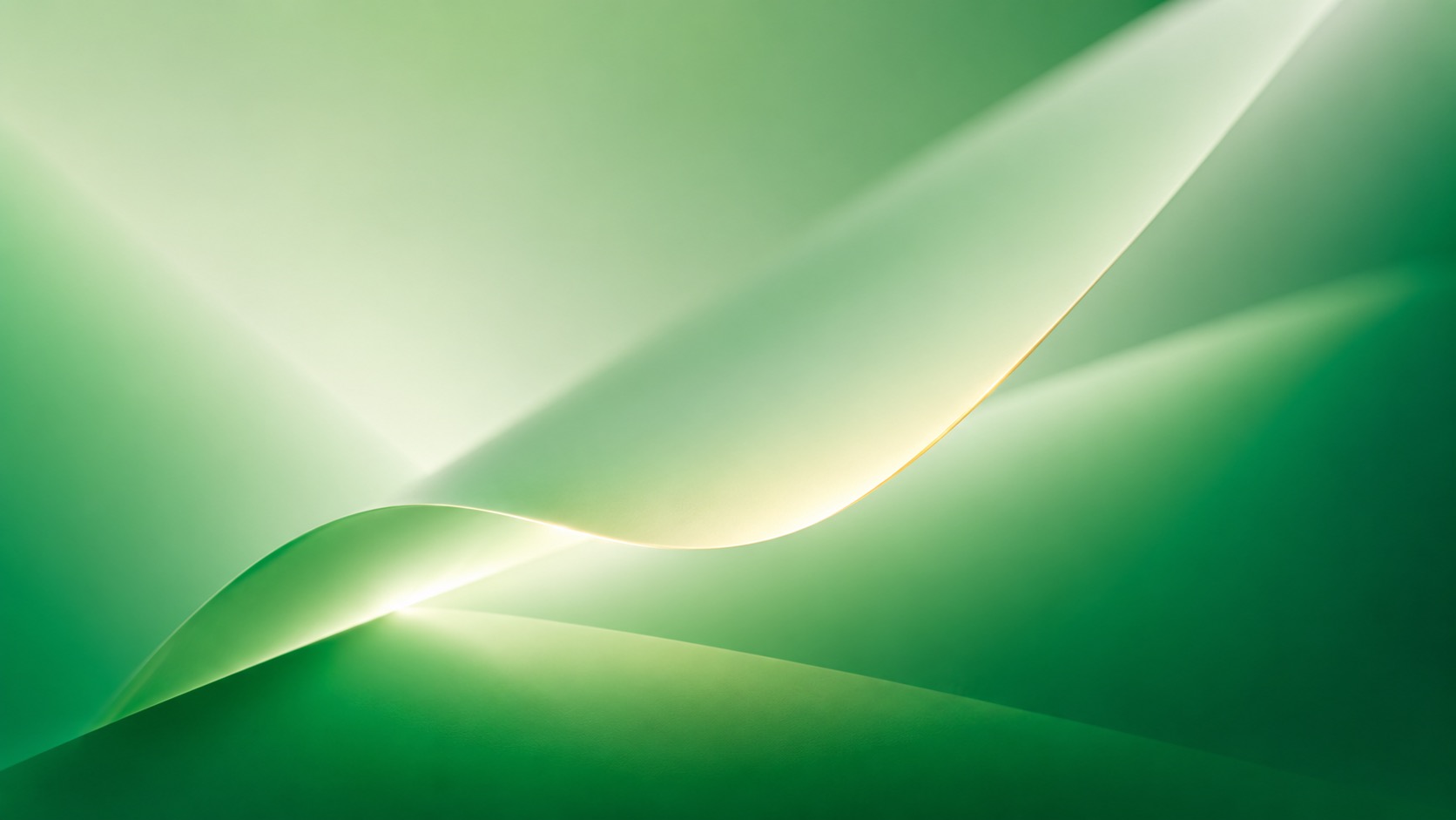 An abstract flowing gradient in ISTO greens — turning a new page